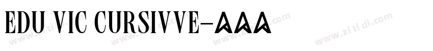 edu vic cursivve字体转换